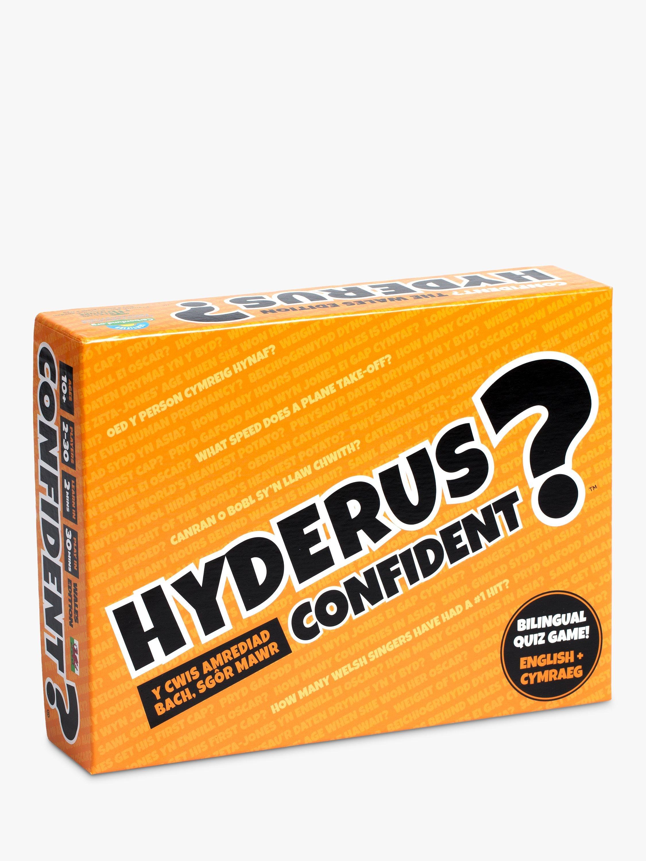 Asmodee CONFIDENT? Party Game Welsh & English Edition