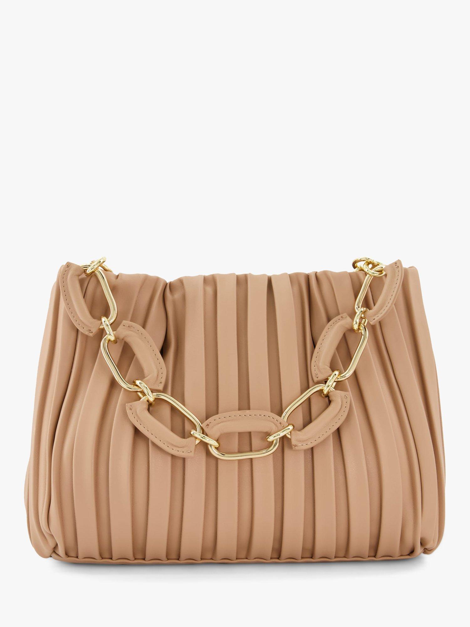 Product image 2 of 4, which shows Dune London Dominie Pleated Bag, Blush