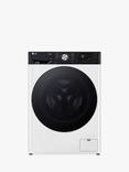 LG F4Y709WBTA1 Freestanding Washing Machine, 9kg Load, 1400rpm Spin, White