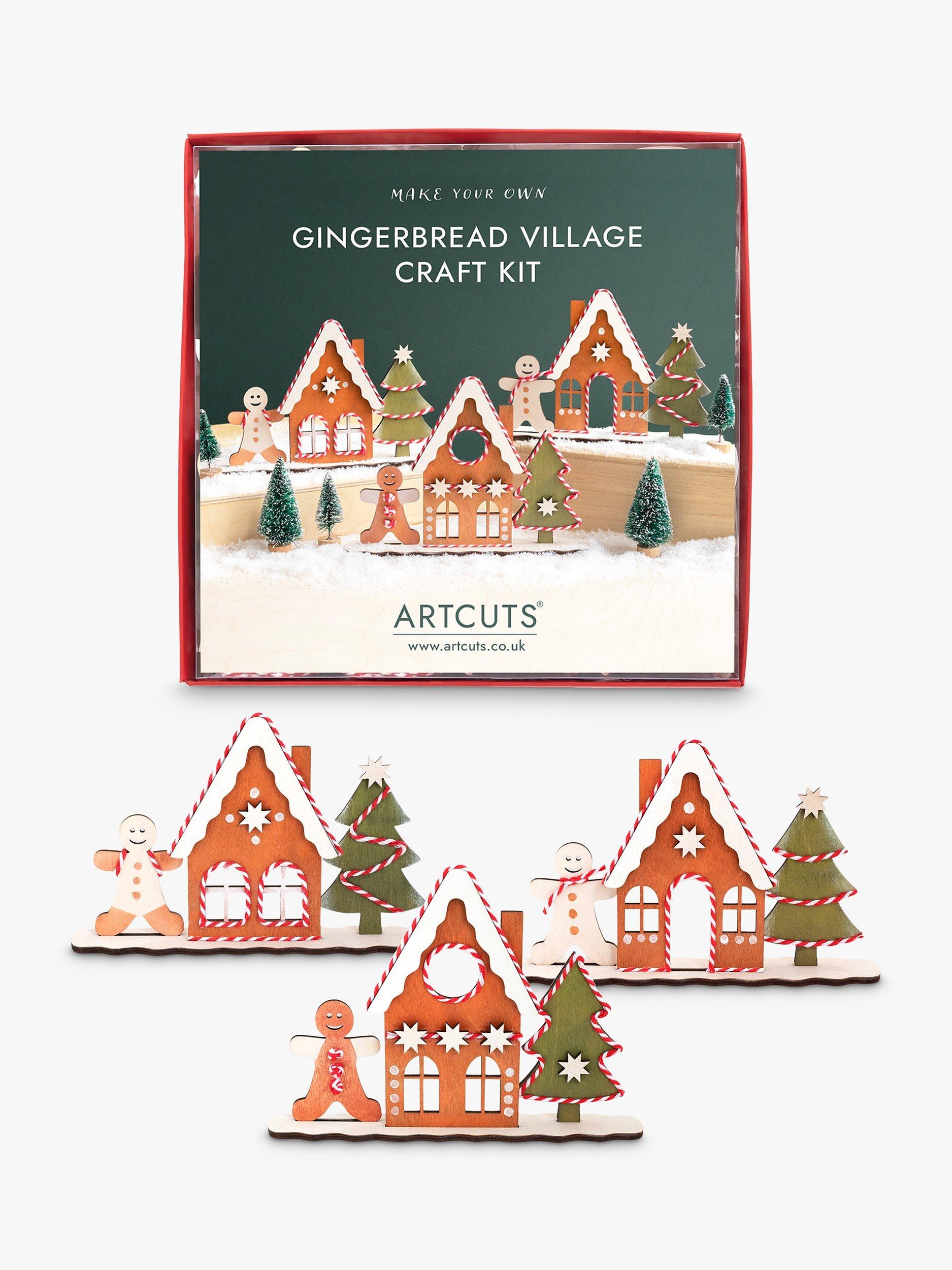 Artcuts Gingerbread Village Wood Craft Kit