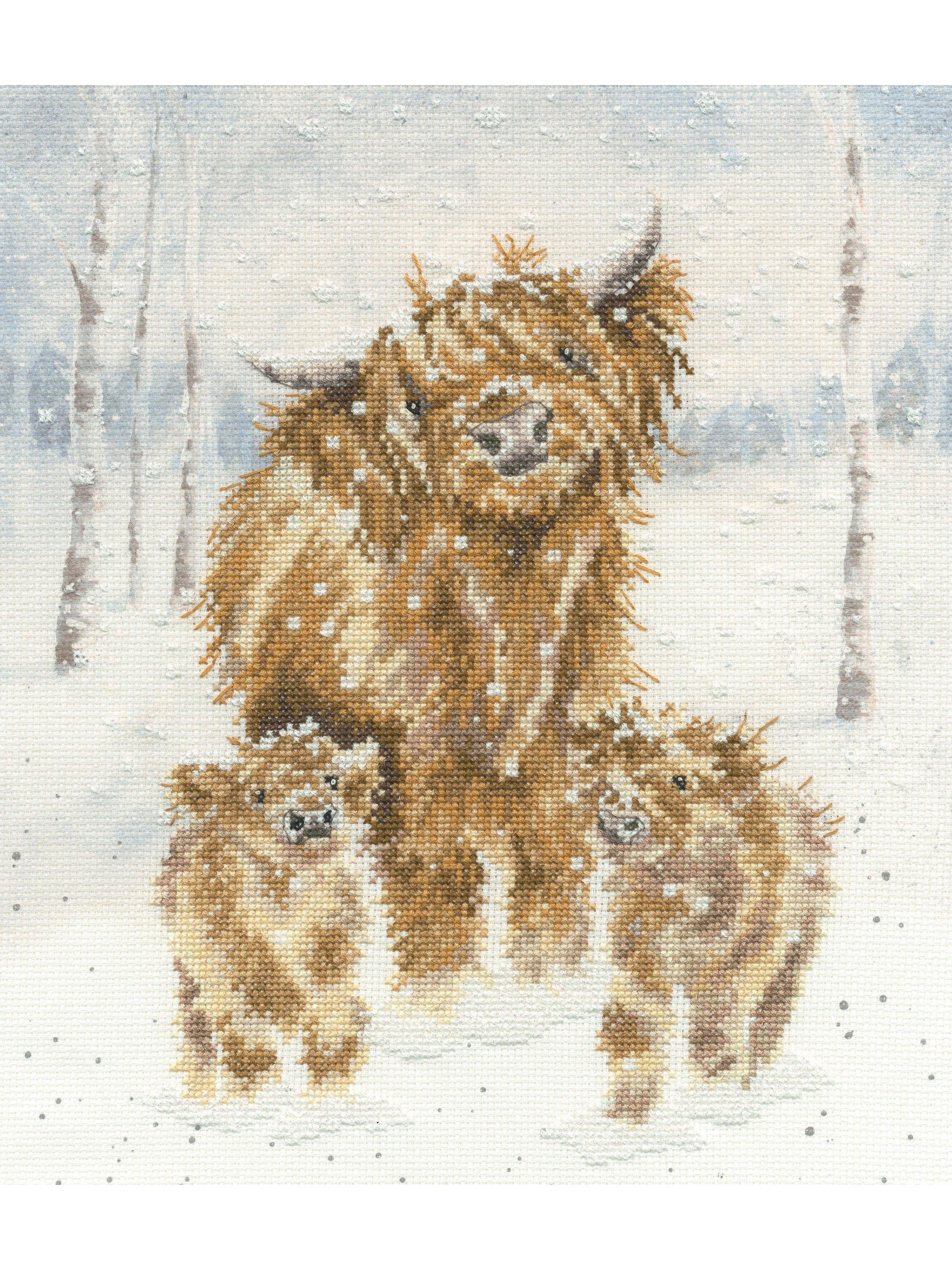 Bothy Threads Highland Cows Cross Stitch Kit