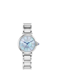 Citizen Eco-Drive L Mae Diamond & Sapphire Bracelet Watch, Silver