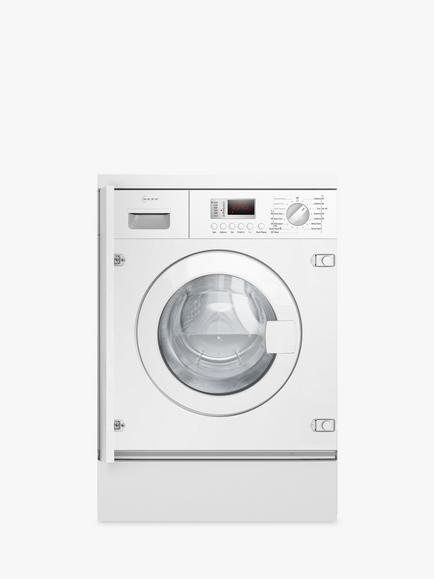 Neff N30 V6320X2GB Integrated Washer Dryer, 7kg/4kg Load, 1400rpm Spin, White, White
