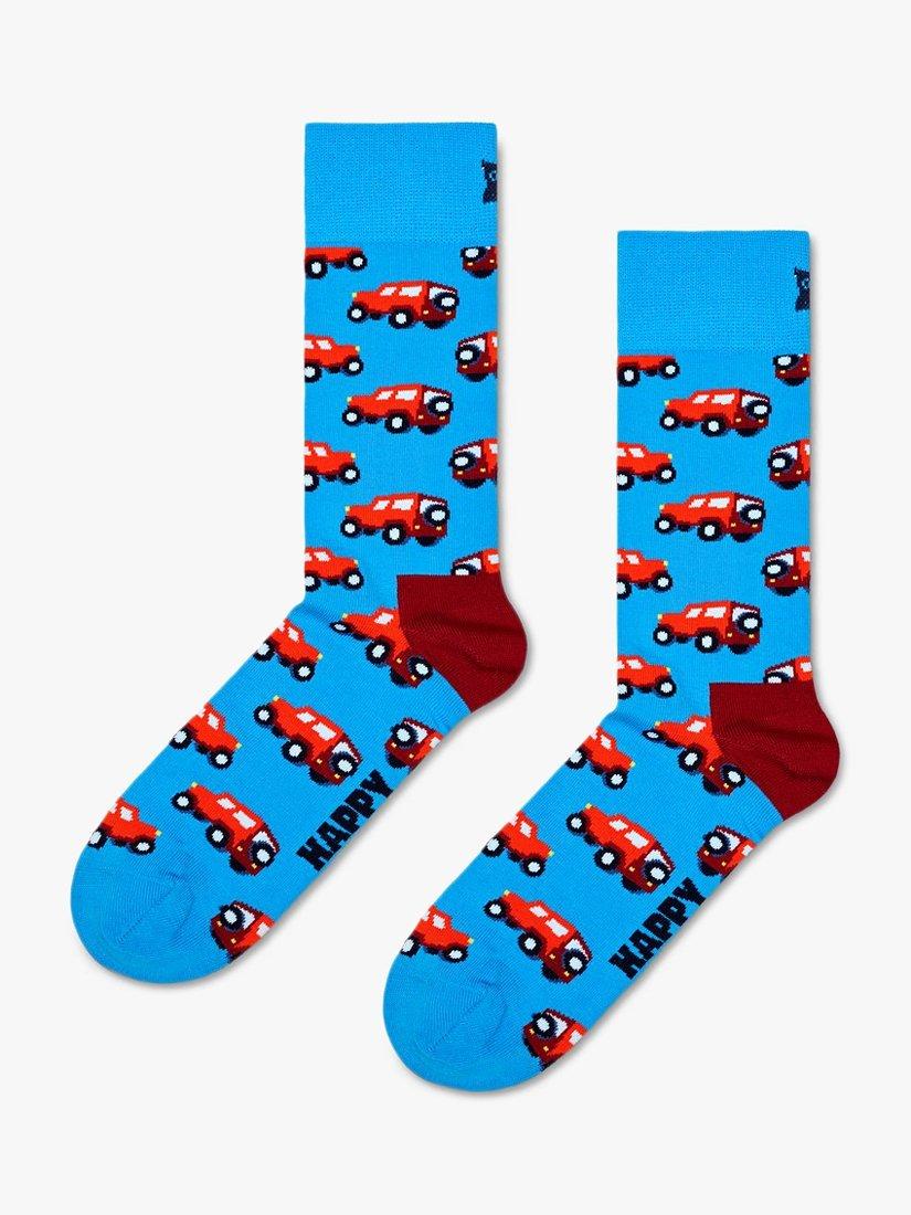 Happy Socks SUV Car Socks, One Size, Light Blue/Multi