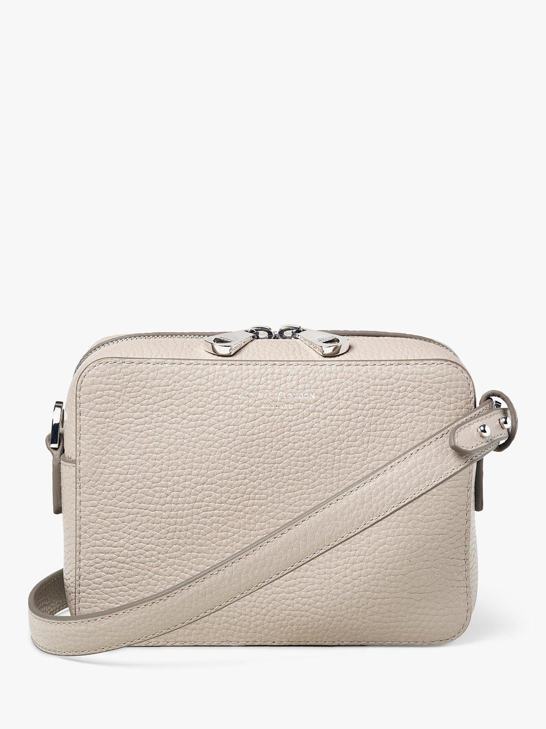 Aspinal of London Pebble Leather Camera Bag, Cloud