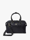 Dune Oriel Monogram Print Holdall, Black