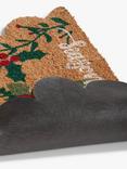 John Lewis Seasons Greetings Christmas Door Mat, Multi