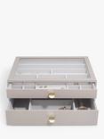 Stackers Supersize Display 2 Drawer Jewellery Box, Taupe