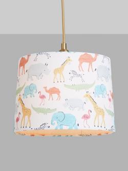 John Lewis Safari Lamp & Ceiling Shade, Multi