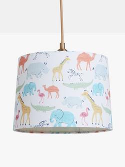 John Lewis Safari Lamp & Ceiling Shade - view 2, Multi