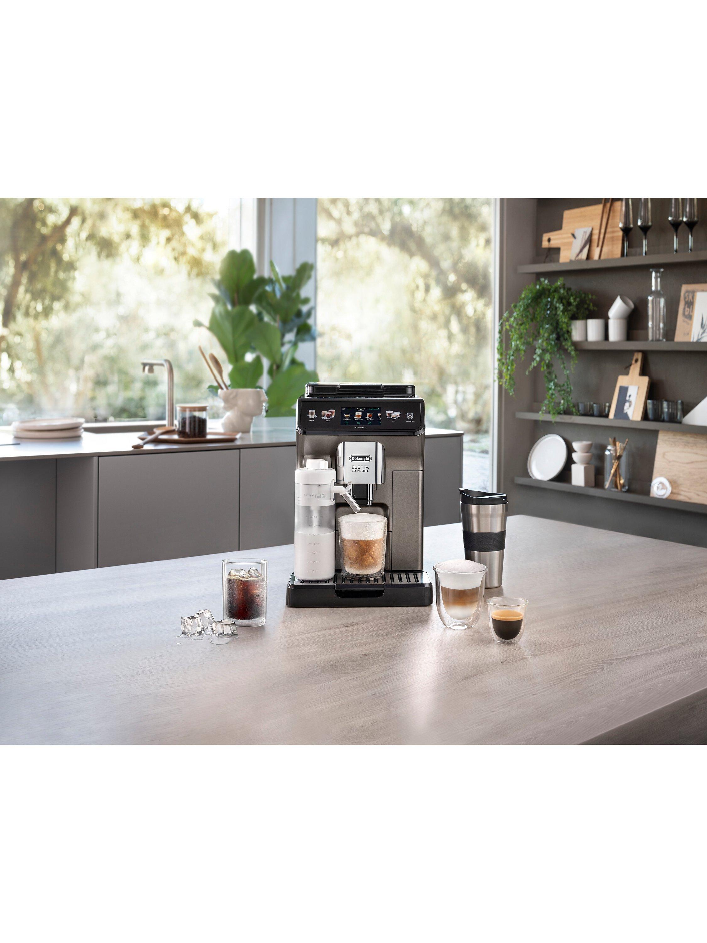 De Longhi Eletta Explore ECAM450.86.T Bean to Cup Coffee Machine Titanium Black