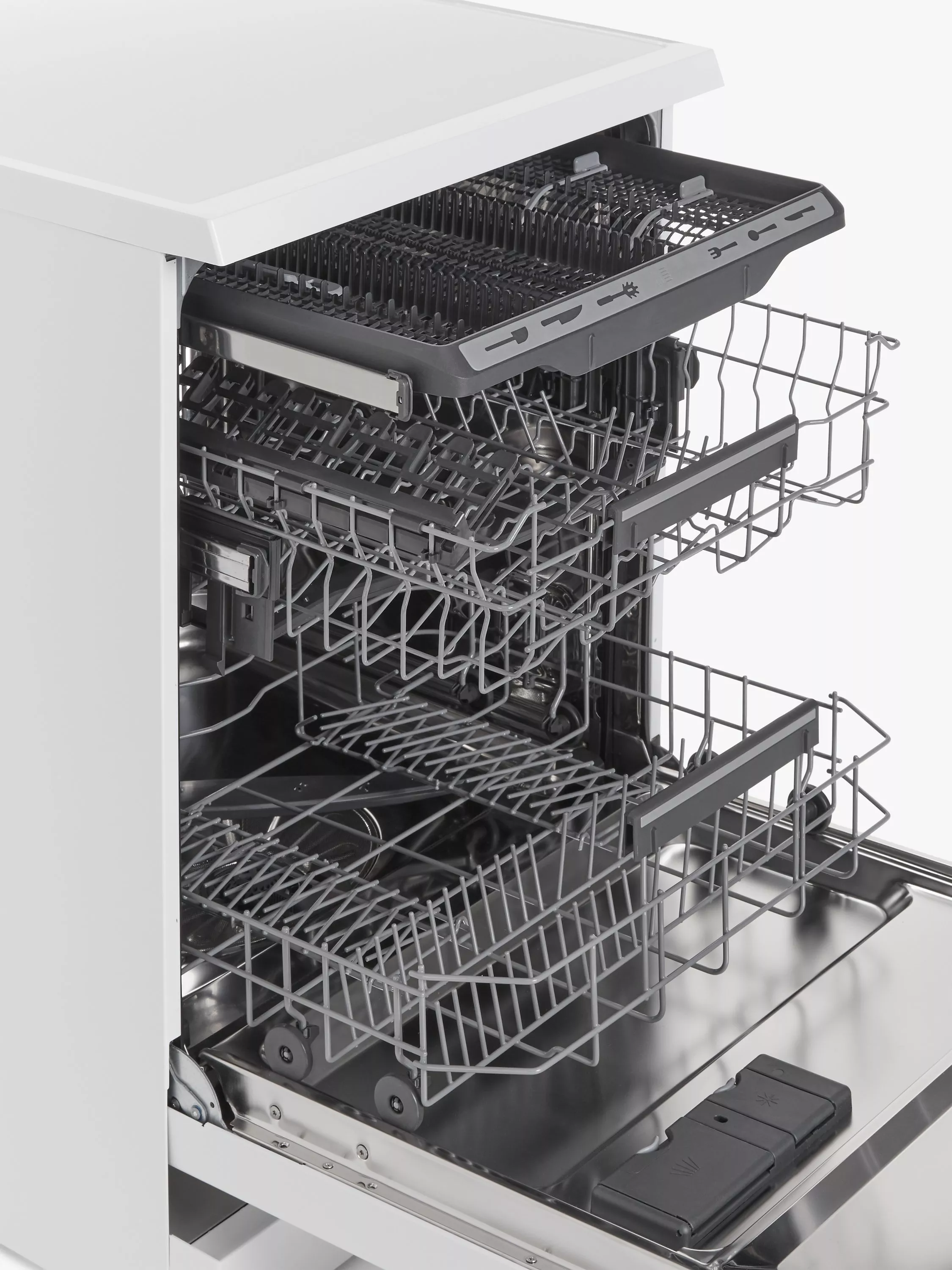 John Lewis JLDWW1403 Freestanding Dishwasher White