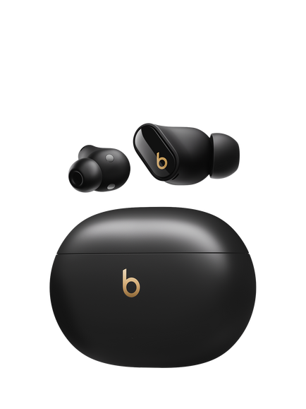 Beats Studio Buds+ True Wireless Bluetooth In-Ear Headphones with Active Noise Cancelling, Black/Gold