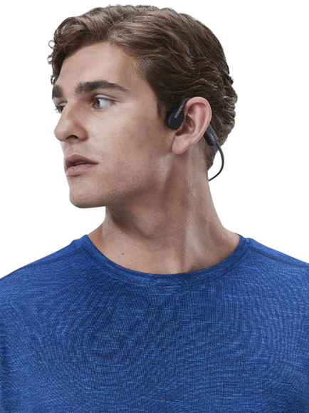 Shokz OpenMove Bluetooth Wireless Open-Ear Headphones, Grey - view 2, Grey