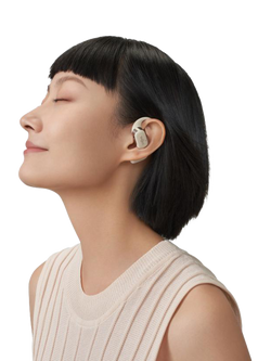 Shokz OpenFit Bluetooth True Wireless Open-Ear Headphones - view 2, Beige