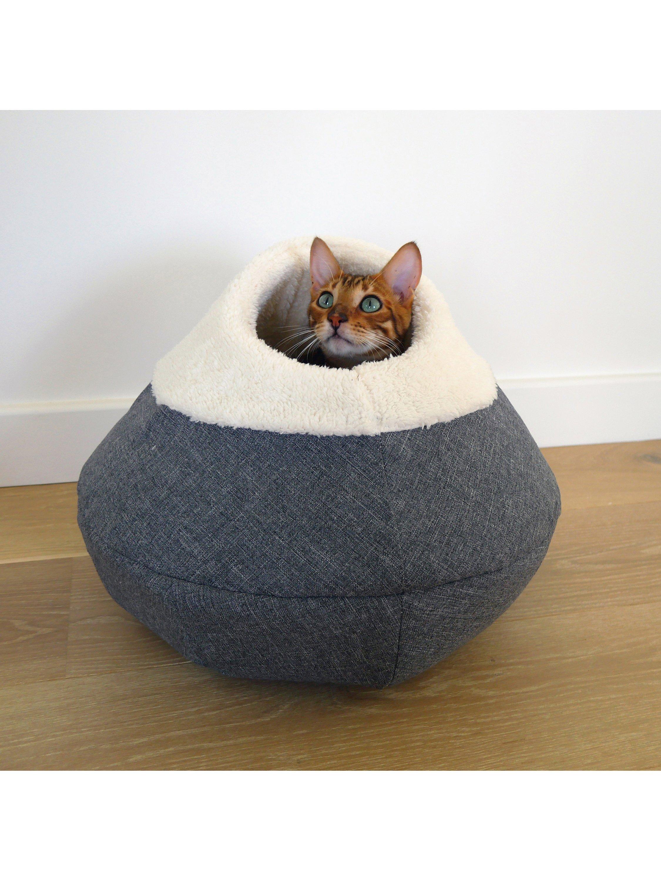 Rosewood teddy bear cat bed online