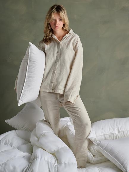 Bedfolk Down Alternative Standard Pillow, Soft - view 2, White