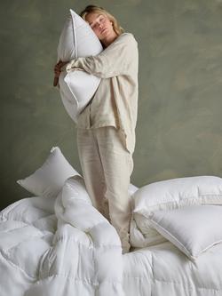 Bedfolk Down Alternative Square Pillow, Soft - view 2, White