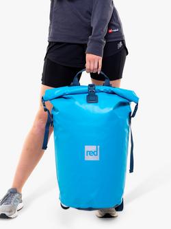 Red Waterproof Rolltop Dry Bag Backpack, 30L, Ride Blue