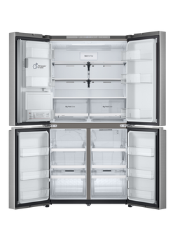 LG GML960PYFE Freestanding 60/40 Plumbed American Fridge Freezer, Prime Silver - view 2, Prime Silver
