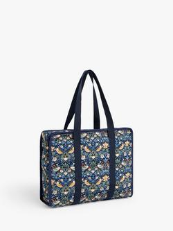 John Lewis William Morris Strawberry Thief Craft Bag, Navy, Blue