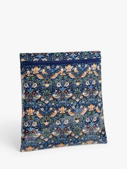 John Lewis William Morris Strawberry Thief Craft Storage Pouch, Navy, Blue