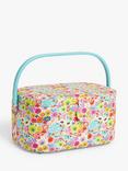 John Lewis Little Scattered Oval Sewing Basket, Multi