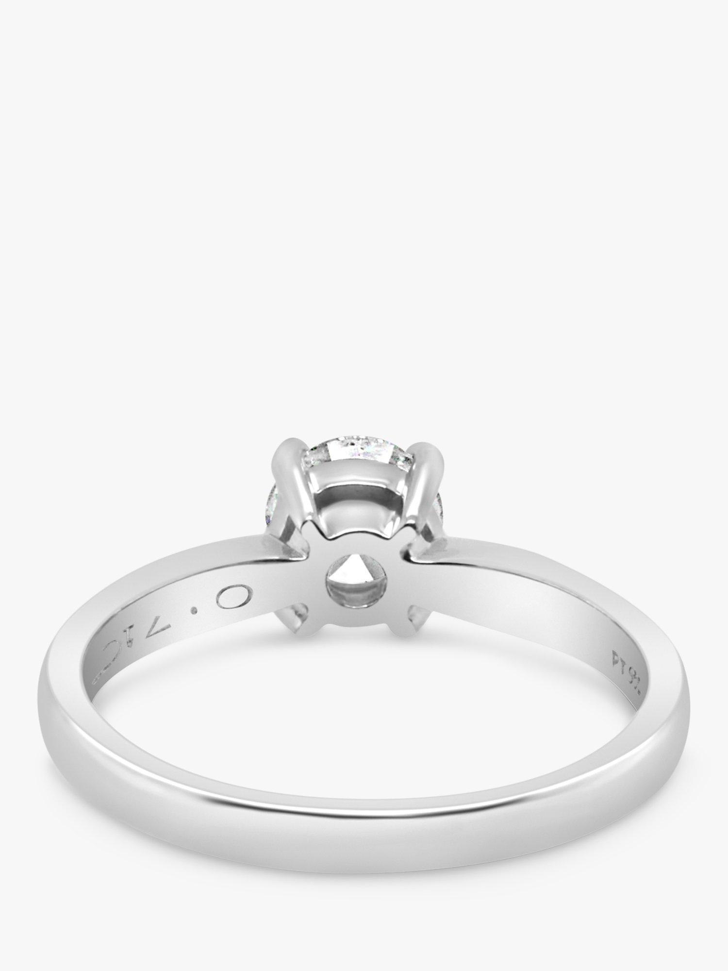 Product image 3 of 5, which shows Milton & Humble Jewellery Pre-Loved Platinum Solitaire Round Diamond Ring