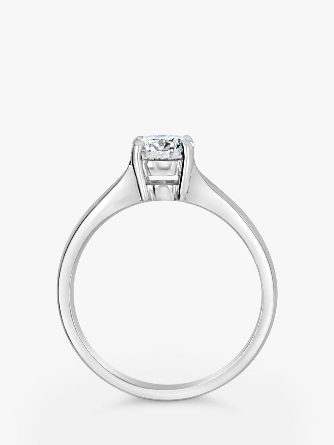 Product image 4 of 5, which shows Milton & Humble Jewellery Pre-Loved Platinum Solitaire Round Diamond Ring