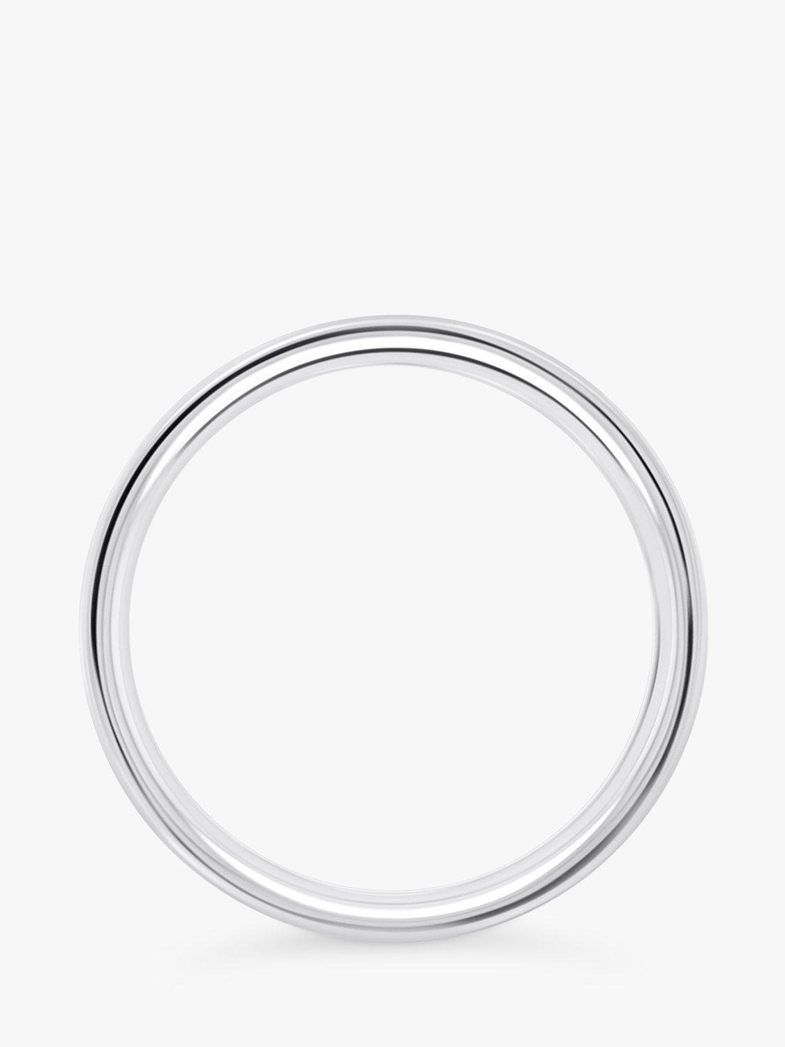 Product image 3 of 4, which shows Milton & Humble Jewellery Pre-Loved Platinum Diamond Centre Band Ring, Dated 2002