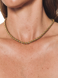 Eclectica Pre-Loved Monet 22ct Gold and Rhodium Plated Chain Necklace, Dated Circa 1980s
