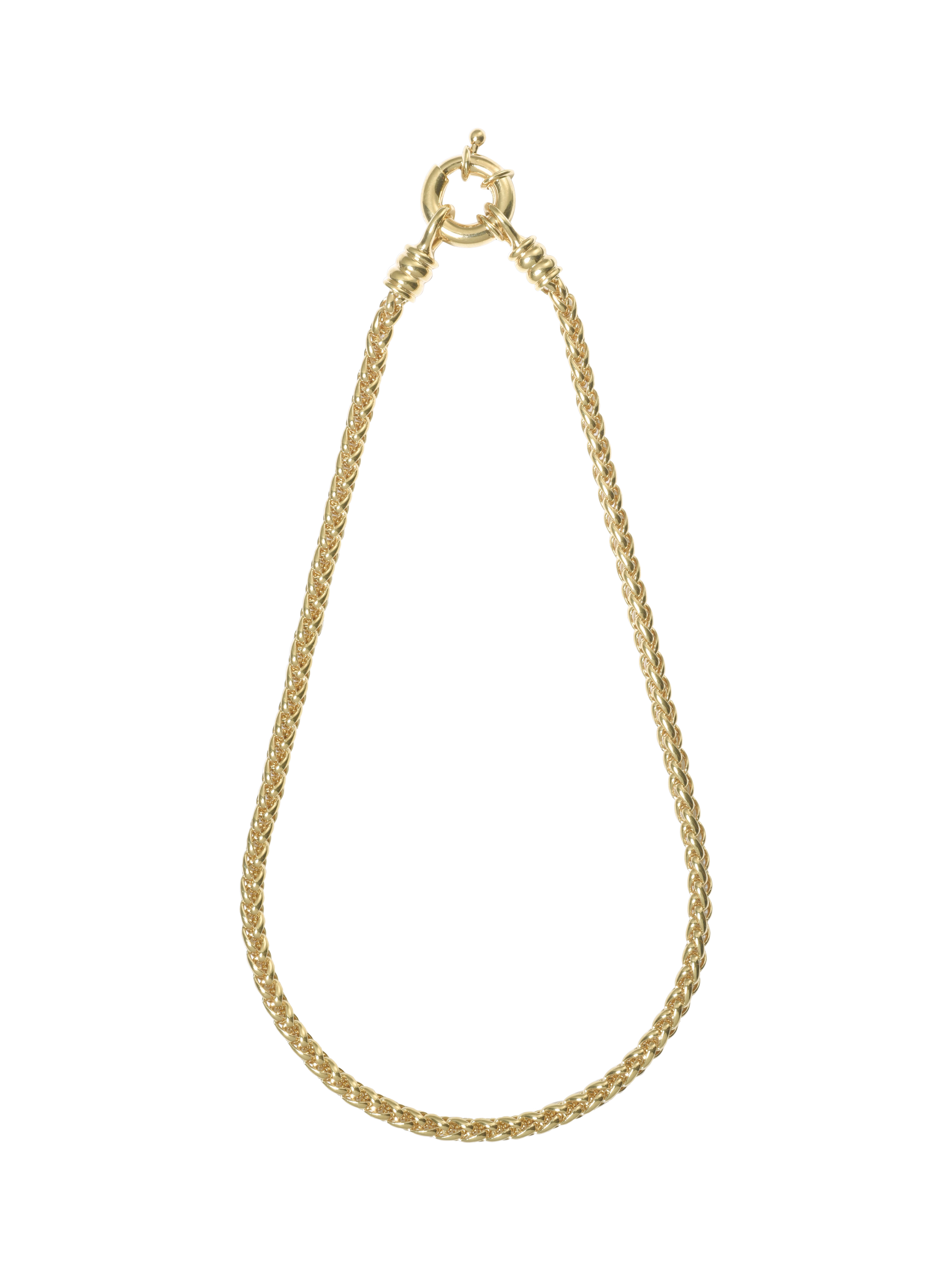 Eclectica Pre-Loved 22ct Gold Plated Chunky Spiga Chain Necklace, Gold