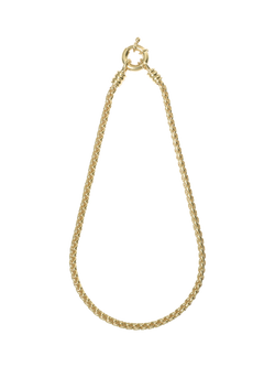Eclectica Pre-Loved 22ct Gold Plated Chunky Spiga Chain Necklace, Gold, Gold