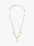 Estella Bartlett Pearl Drop Necklace, Gold