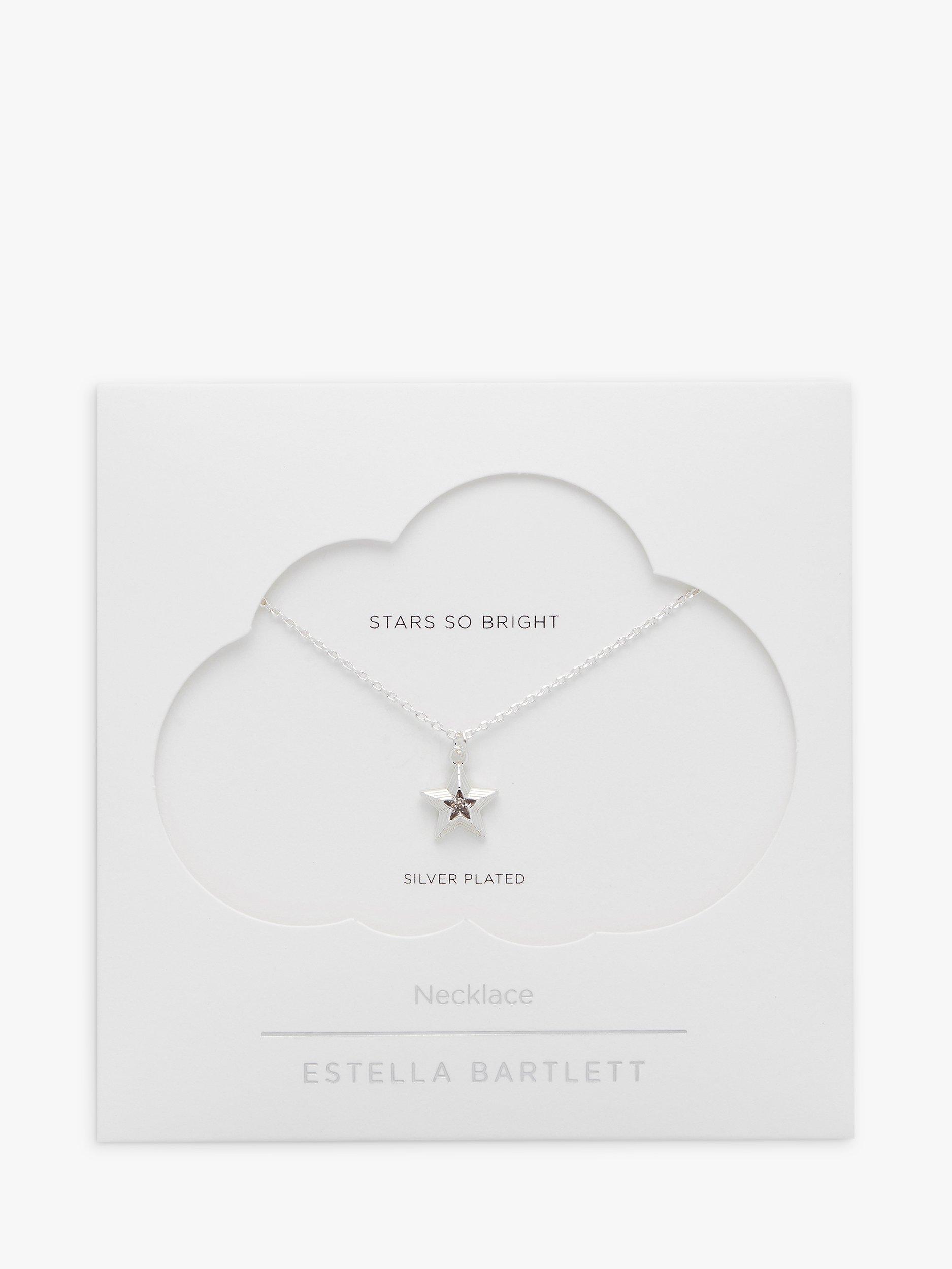 Product image 2 of 4, which shows Estella Bartlett Cubic Zirconia Star Pendant Necklace, Silver