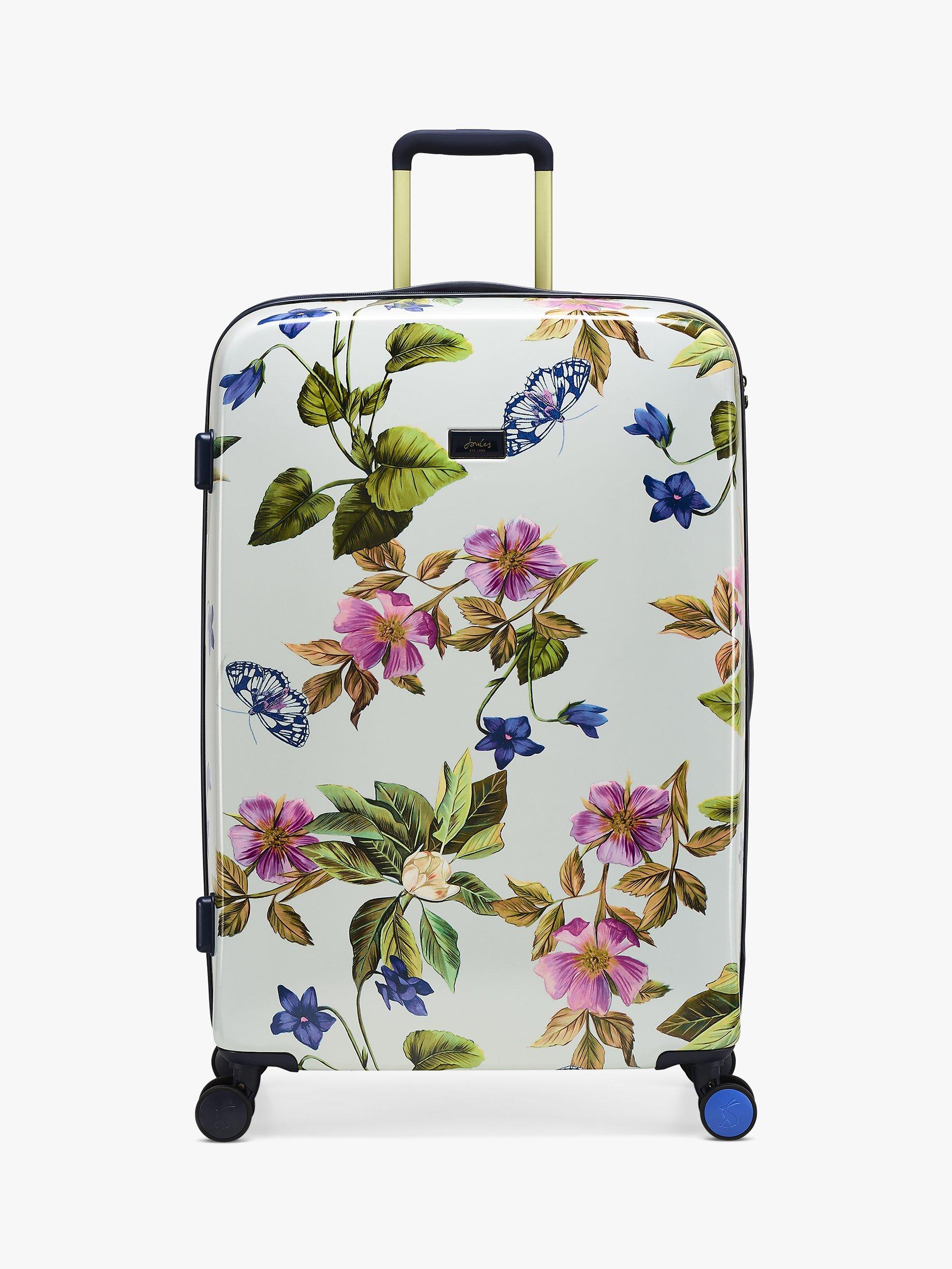 Joules Lifestyle 76cm 4-Wheel Large Suitcase, Spring Wood Botanical