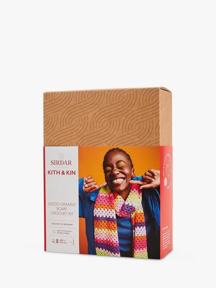 Sirdar Kith & Kin Good Granny Scarf Crochet Kit, Pattern