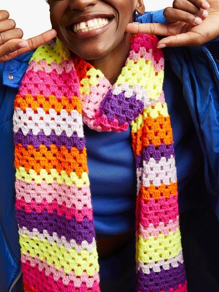 Sirdar Kith & Kin Good Granny Scarf Crochet Kit - view 2, Pattern