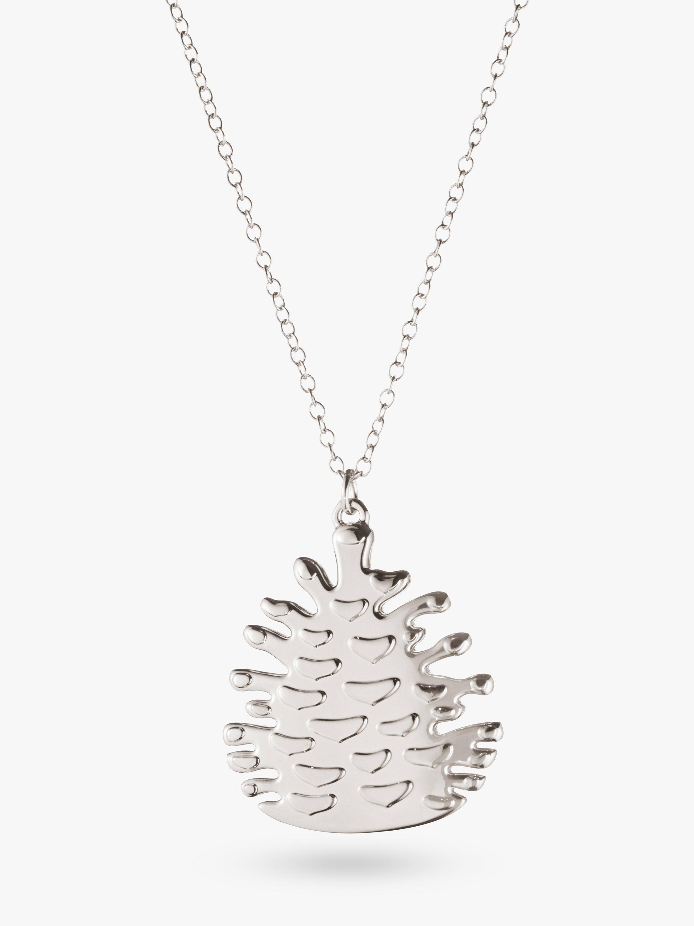 Georg Jensen Christmas Collectibles 2023 Pinecone Tree Decoration, Palladium