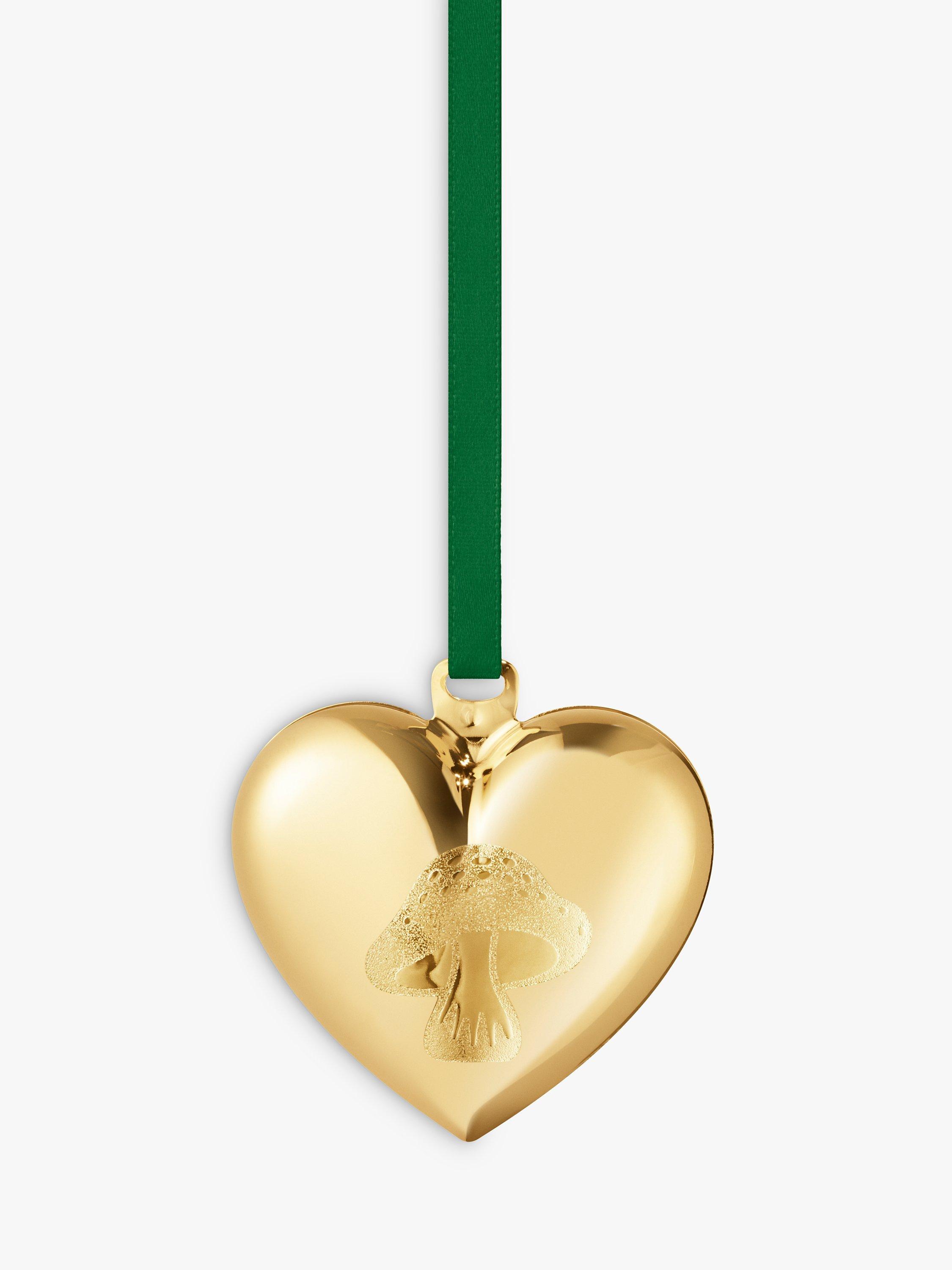 Georg Jensen Christmas Collectibles 2023 Heart Tree Decoration, Gold