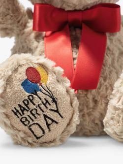 Steiff Soft Cuddly Friends Jimmy Happy Birthday Teddy Bear - view 2, Multi