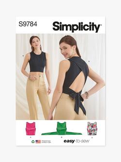 Simplicity Misses' Knit Tops Sewing Pattern, S9784, Multi