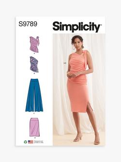 Simplicity Misses' Knit Top, Pants and Skirt Sewing Pattern, S9789, D5