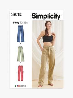 Simplicity Misses' Pull-On Pants Sewing Pattern, S9785, Y5