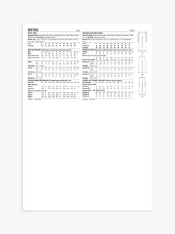 Simplicity Misses' Pull-On Pants Sewing Pattern, S9785 - view 2, Y5