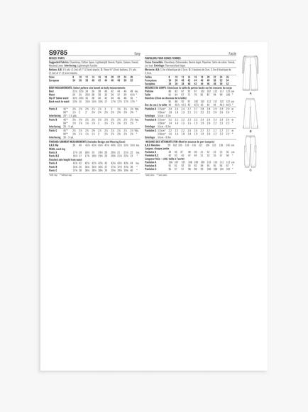 Simplicity Misses' Pull-On Pants Sewing Pattern, S9785 - view 2, Multi