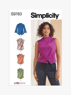 Simplicity Misses' Shoulder Pleat Tops Sewing Pattern, S9783, U5