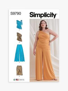 Simplicity Women's' Knit Top, Pants and Skirt Sewing Pattern, S9790, W2