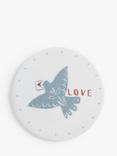 John Lewis Heart Fine China Coaster, Multi