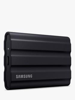 Samsung T7 Shield USB 3.2 Gen 2 Portable SSD Hard Drive, 4TB, Black - view 2, Black